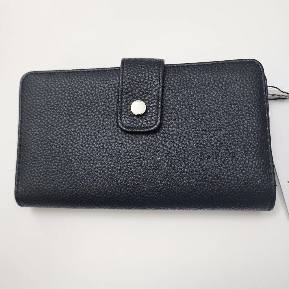 Kim Rogers All In One Wallet 8 X 5 New With Tags Black One Size